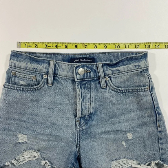 Calvin Klein Jeans High Rise Shorts Raw Hem - Picture 6 of 8